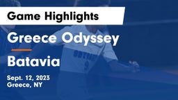 Greece Odyssey  vs Batavia Game Highlights - Sept. 12, 2023