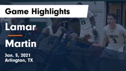 Lamar  vs Martin  Game Highlights - Jan. 5, 2021