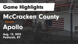 McCracken County  vs Apollo  Game Highlights - Aug. 12, 2023