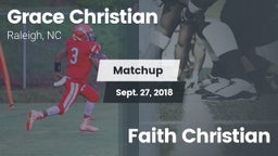 Matchup: Grace Christian High vs. Faith Christian 2018