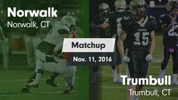 Matchup: Norwalk  vs. Trumbull  2015
