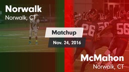 Matchup: Norwalk  vs. McMahon  2016