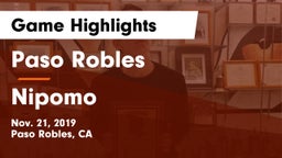 Paso Robles  vs Nipomo  Game Highlights - Nov. 21, 2019