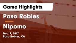 Paso Robles  vs Nipomo  Game Highlights - Dec. 9, 2017