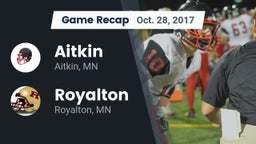 Recap: Aitkin  vs. Royalton  2017