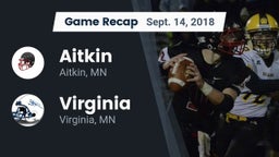 Recap: Aitkin  vs. Virginia  2018