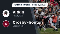 Recap: Aitkin  vs. Crosby-Ironton  2022