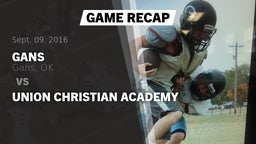 Recap: Gans  vs. Union Christian Academy 2016