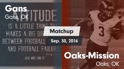 Matchup: Gans  vs. Oaks-Mission  2016