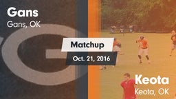 Matchup: Gans  vs. Keota  2016