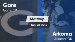 Matchup: Gans  vs. Arkoma  2016