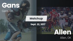 Matchup: Gans  vs. Allen  2017