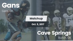 Matchup: Gans  vs. Cave Springs  2017