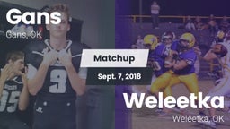 Matchup: Gans  vs. Weleetka  2018