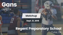 Matchup: Gans  vs. Regent Preparatory School  2018