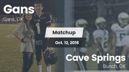 Matchup: Gans  vs. Cave Springs  2018