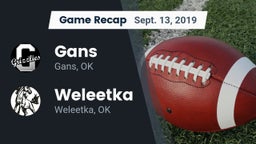 Recap: Gans  vs. Weleetka  2019