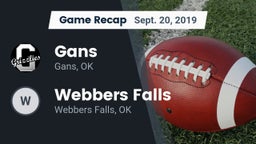 Recap: Gans  vs. Webbers Falls  2019
