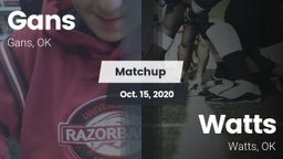 Matchup: Gans  vs. Watts  2020