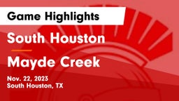 South Houston  vs Mayde Creek  Game Highlights - Nov. 22, 2023