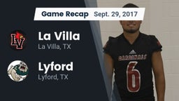 Recap: La Villa  vs. Lyford  2017