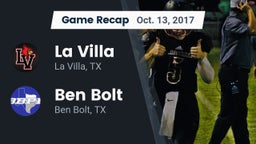 Recap: La Villa  vs. Ben Bolt  2017