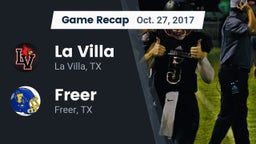 Recap: La Villa  vs. Freer  2017