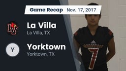Recap: La Villa  vs. Yorktown 2017