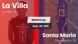 Matchup: La Villa  vs. Santa Maria  2018