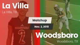 Matchup: La Villa  vs. Woodsboro  2018