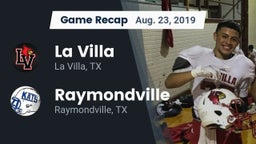 Recap: La Villa  vs. Raymondville  2019