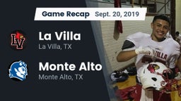 Recap: La Villa  vs. Monte Alto  2019