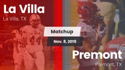 Matchup: La Villa  vs. Premont  2019