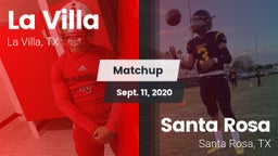 Matchup: La Villa  vs. Santa Rosa  2020