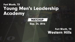 Matchup: Young Men's Leadersh vs. Western Hills  2016