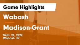 Wabash  vs Madison-Grant  Game Highlights - Sept. 23, 2020