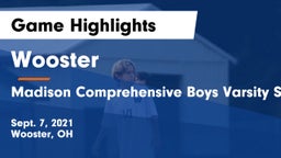 Wooster  vs Madison Comprehensive Boys Varsity Soccer Game Highlights - Sept. 7, 2021