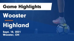 Wooster  vs Highland  Game Highlights - Sept. 18, 2021