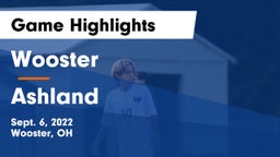 Wooster  vs Ashland  Game Highlights - Sept. 6, 2022