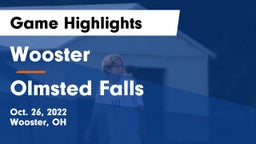 Wooster  vs Olmsted Falls  Game Highlights - Oct. 26, 2022