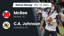 Recap: McBee  vs. C.A. Johnson  2023