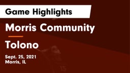 Morris Community  vs Tolono Game Highlights - Sept. 25, 2021