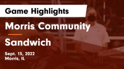 Morris Community  vs Sandwich Game Highlights - Sept. 15, 2022