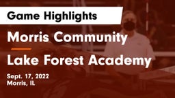 Morris Community  vs Lake Forest Academy Game Highlights - Sept. 17, 2022