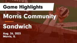 Morris Community  vs Sandwich  Game Highlights - Aug. 26, 2023