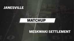 Matchup: Janesville High Scho vs. Meskwaki Settlement  2016