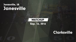 Matchup: Janesville High Scho vs. Clarksville 2016