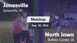 Matchup: Janesville High Scho vs. North Iowa  2016