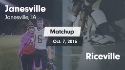 Matchup: Janesville High Scho vs. Riceville 2016