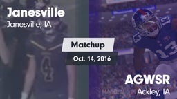 Matchup: Janesville High Scho vs. AGWSR  2016